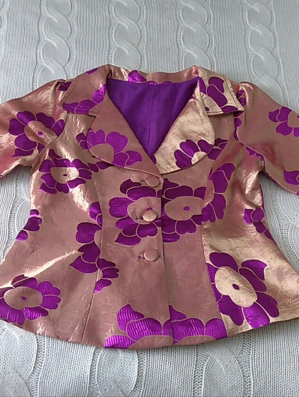 African Print Blazer